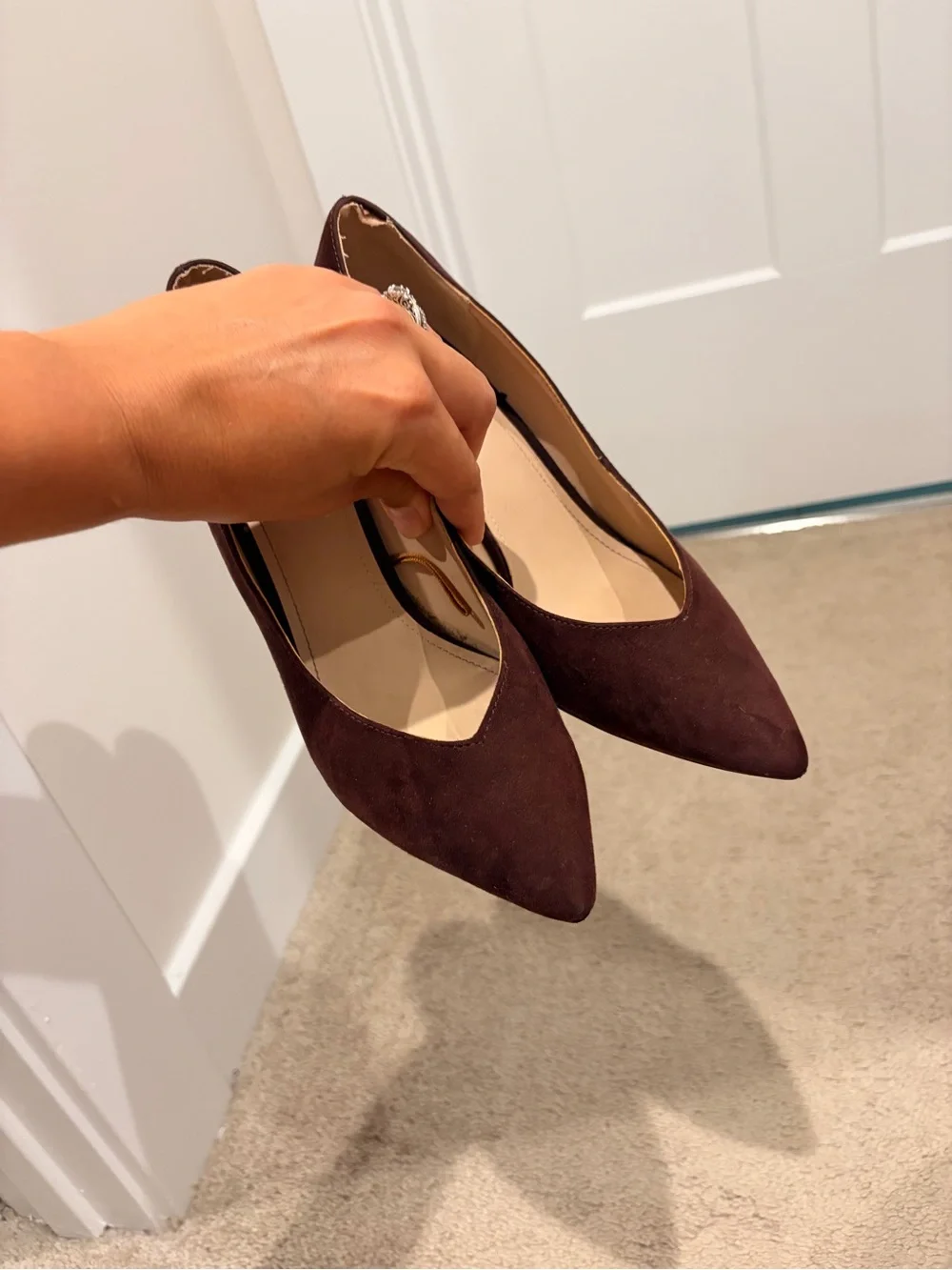 Classic Pointed-Toe Women’s Pumps in Dark Brown